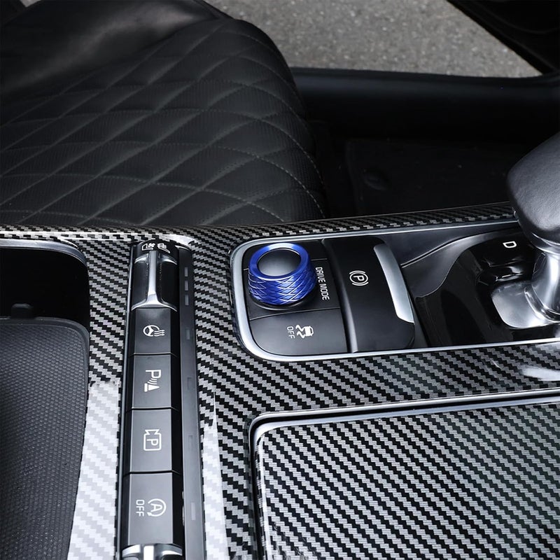 Amzcar Premium Aluminum Alloy Drive Mode Knob Cover Compatible with Kia Stinger 2018-2023 Accessories, Scratch-Proof, Weighted Feel (Blue) - Image 5